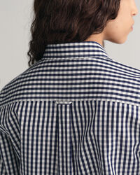 Regular Fit poplin hemd met Gingham-ruitje