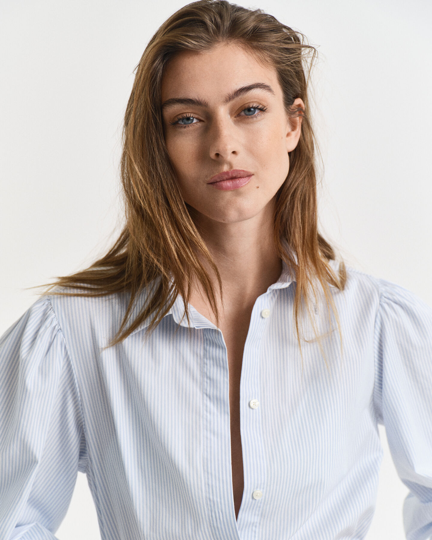 Robe en popeline à rayures Classic