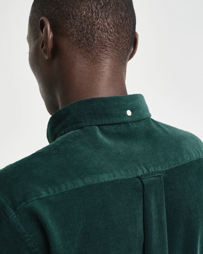 Chemise regular fit en velours côtelé