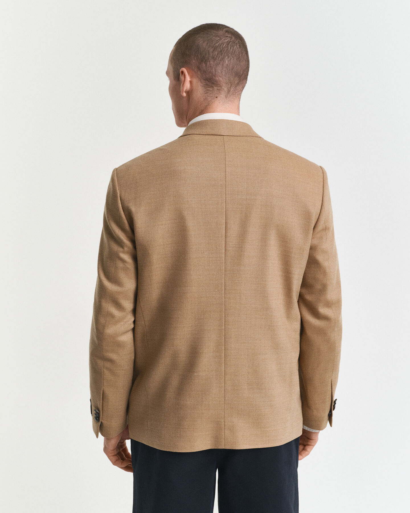 Veste blazer Club en flanelle camel