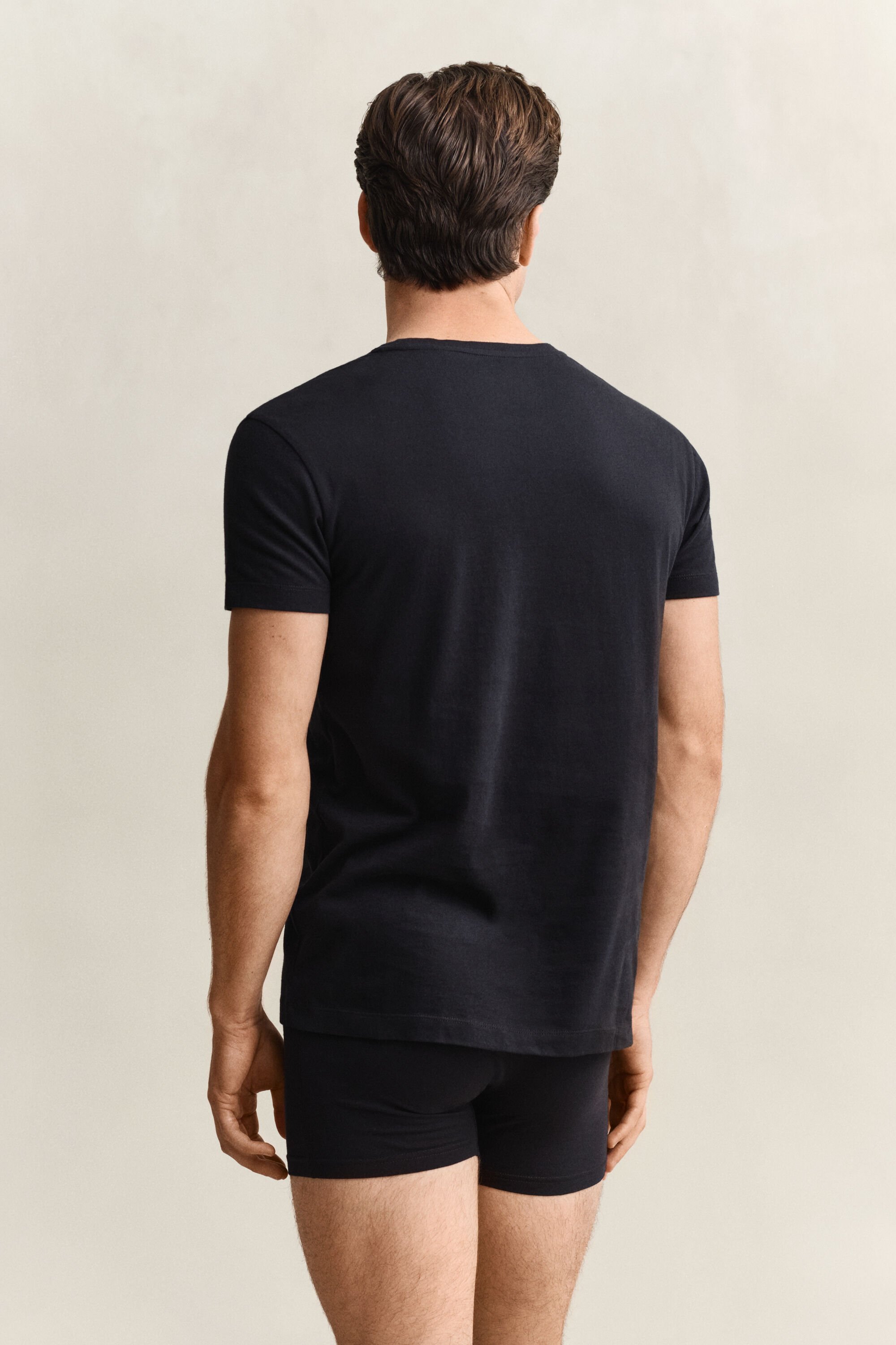 Set van twee T-shirts met ronde hals