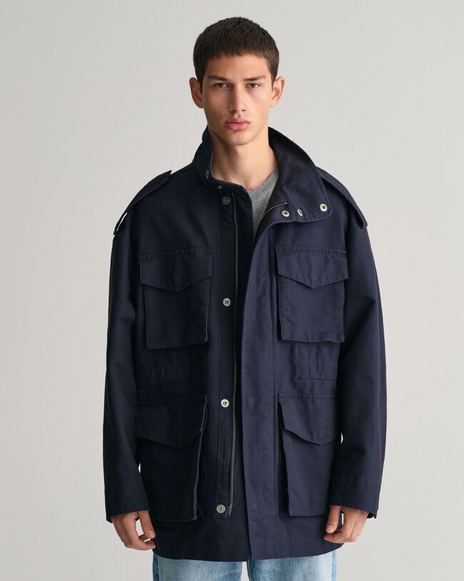 Veste style militaire en coton