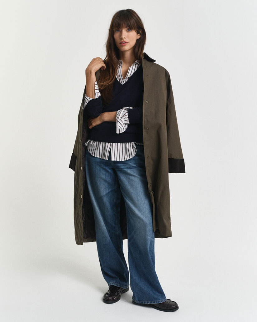 Trui met V-hals van extra zachte merinoswol