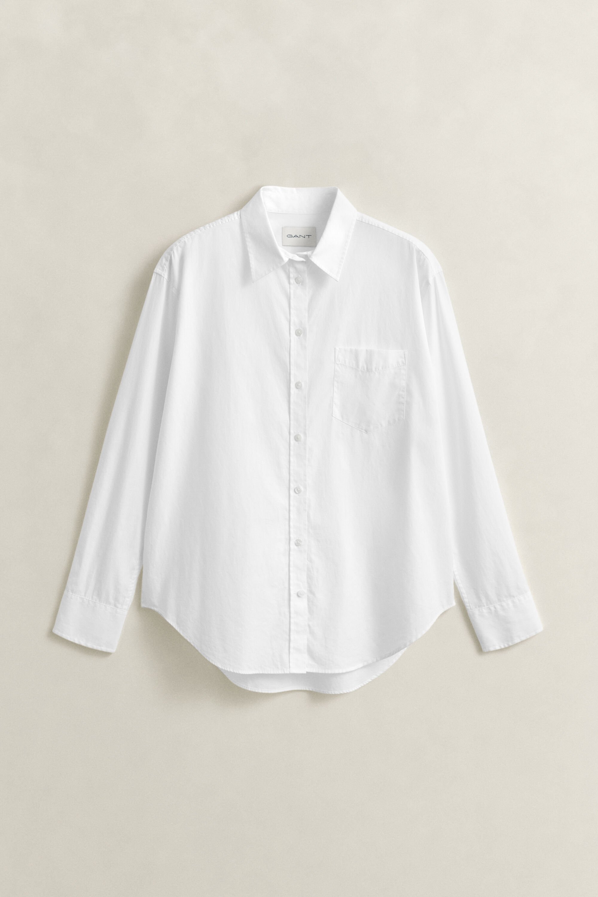 Relaxed Fit Classic overhemd van poplin