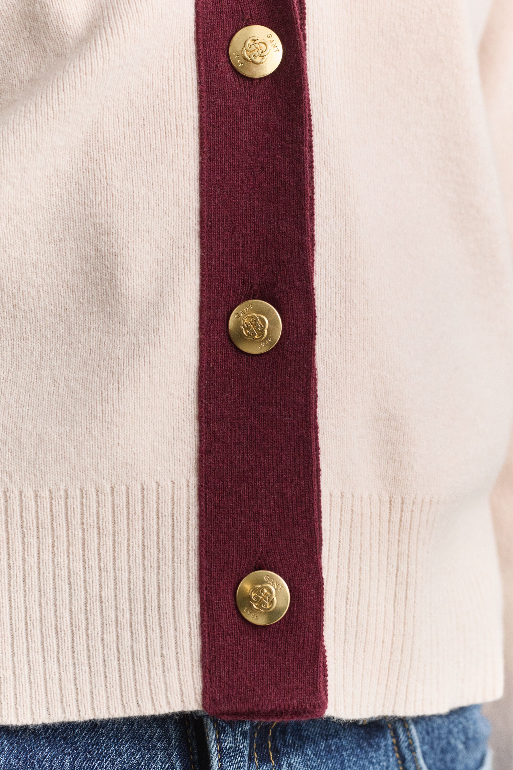 Cardigan de couleurs contrastées