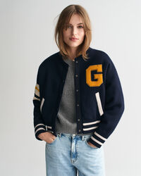 Gebreid Varsity Jacket