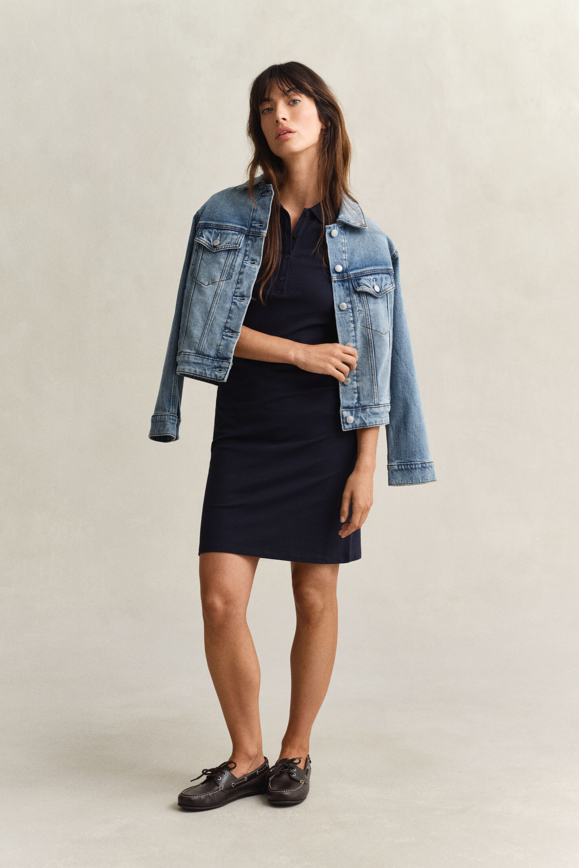 Robe polo en coton piqué Shield