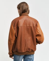 Veste Varsity de GANT en cuir