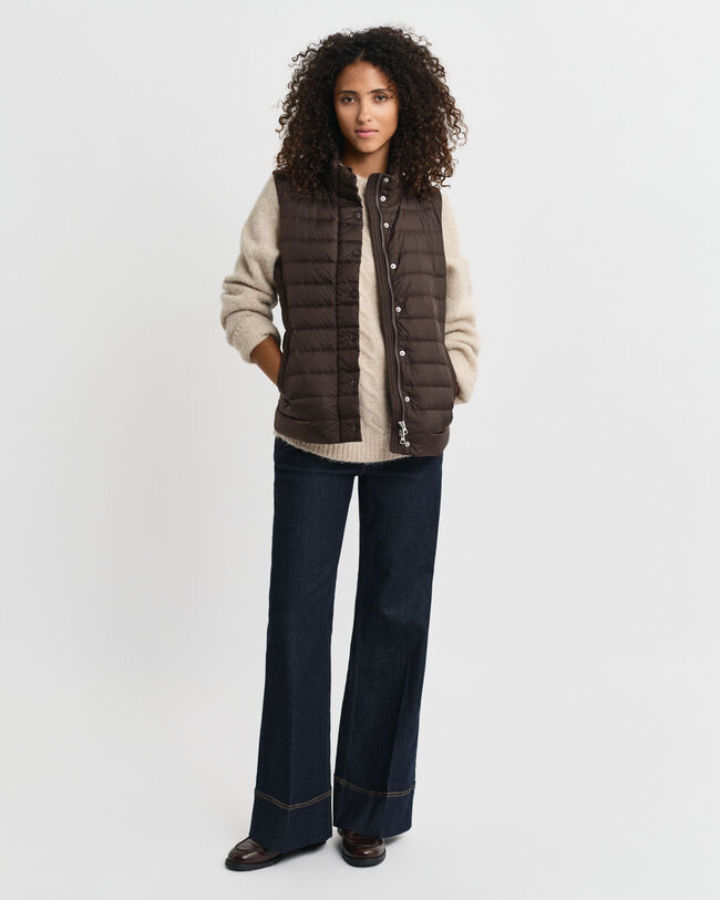 Lichte donsbodywarmer