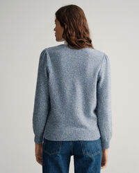 Sparkling vest met ronde hals