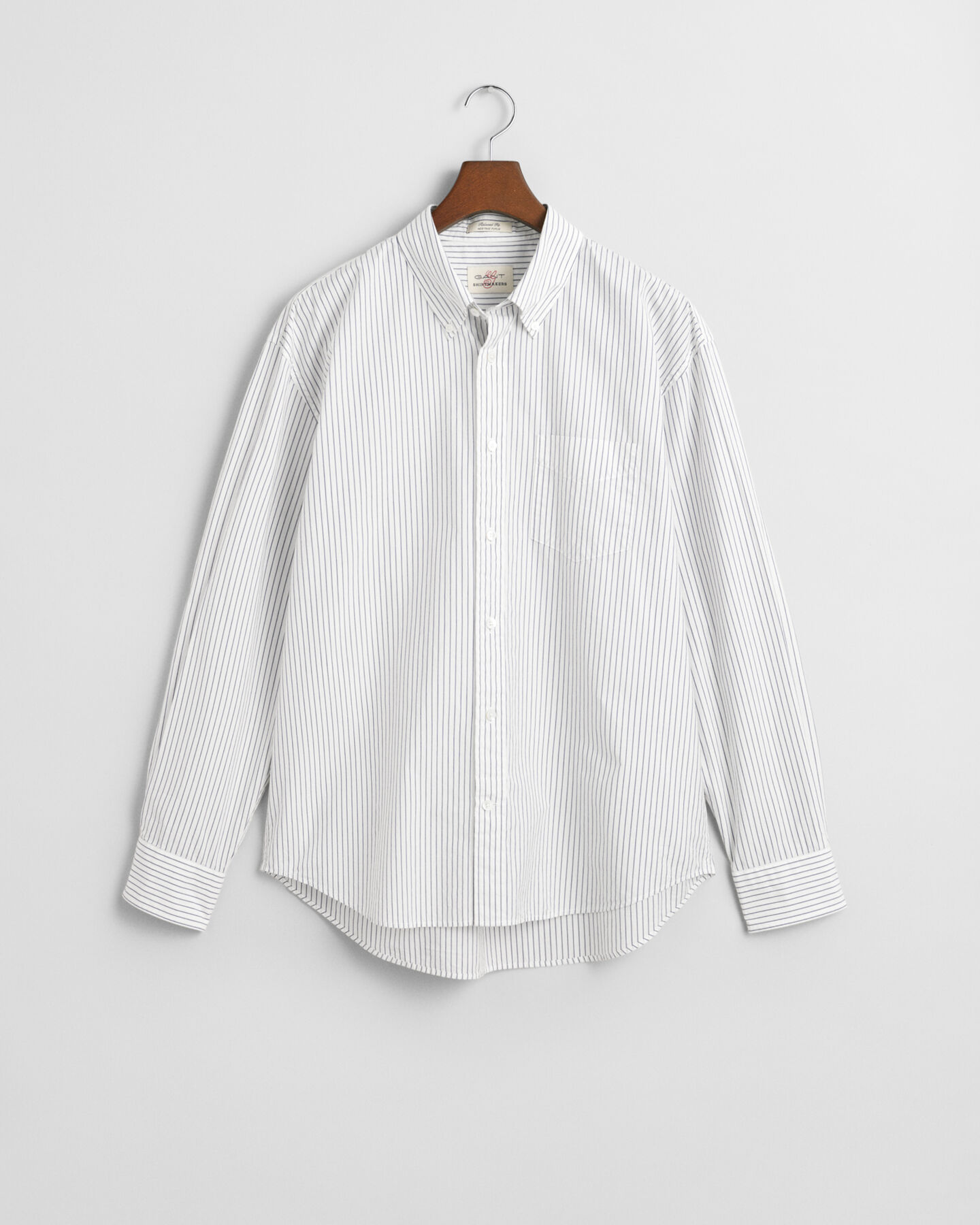 Chemise relaxed fit &agrave; rayures Heritage Poplin