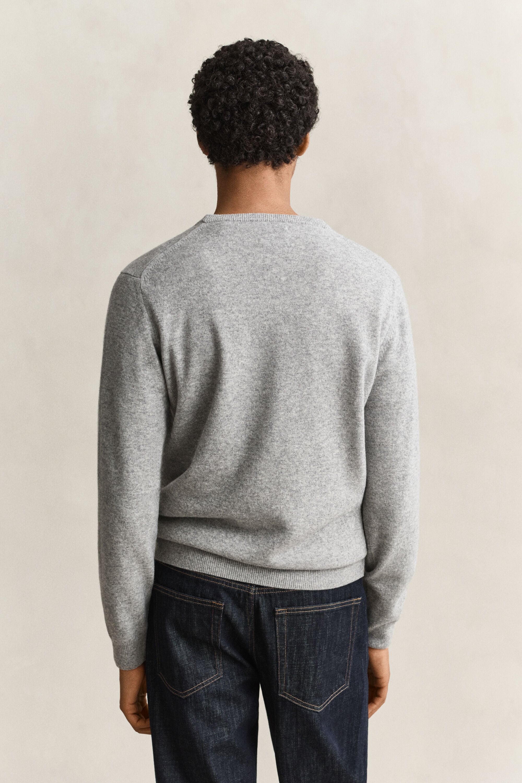 Pull col rond en laine d’agneau
