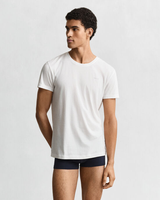 Set van twee T-shirts met ronde hals