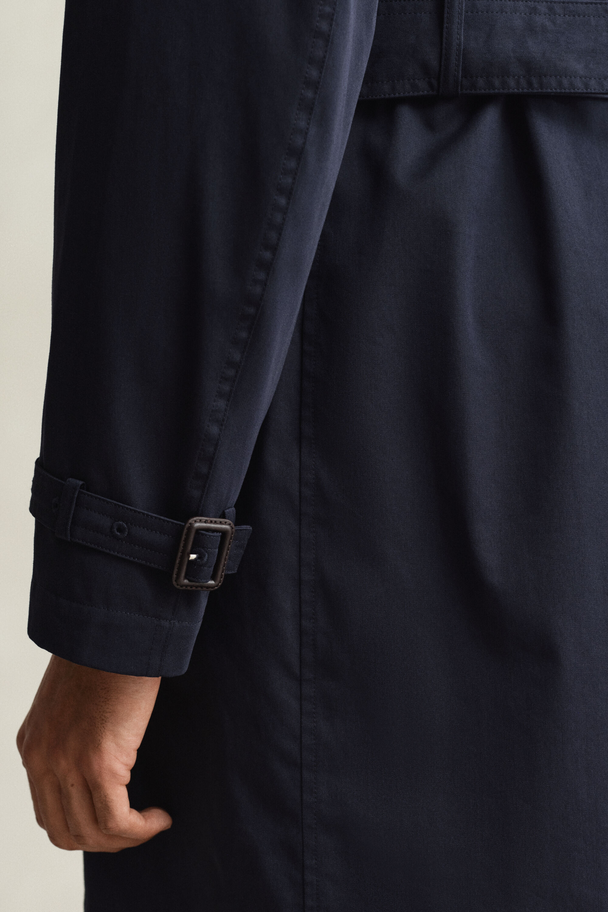 Trench-coat en coton mélangé