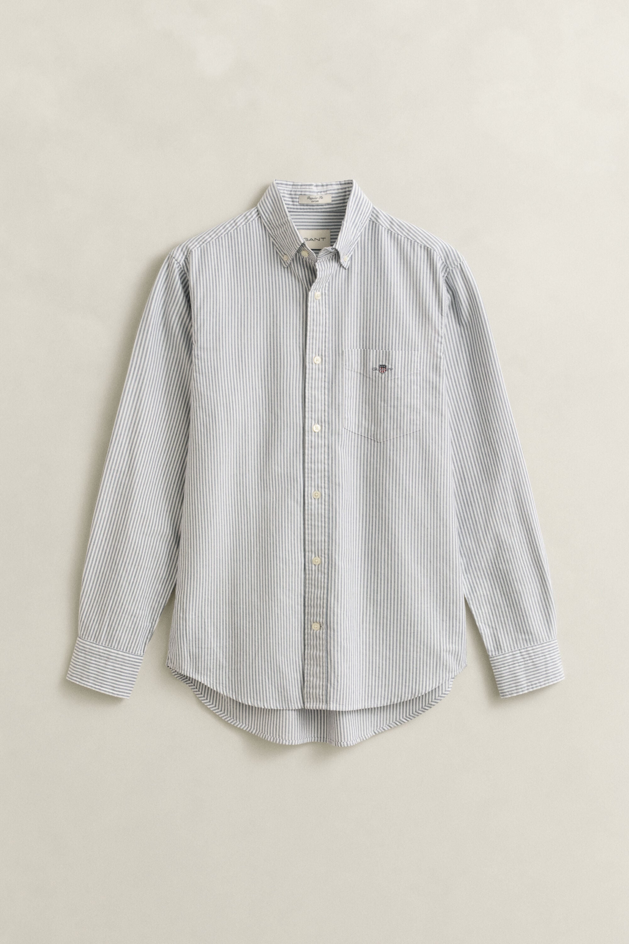 Classic Regular gestreept Oxford-hemd
