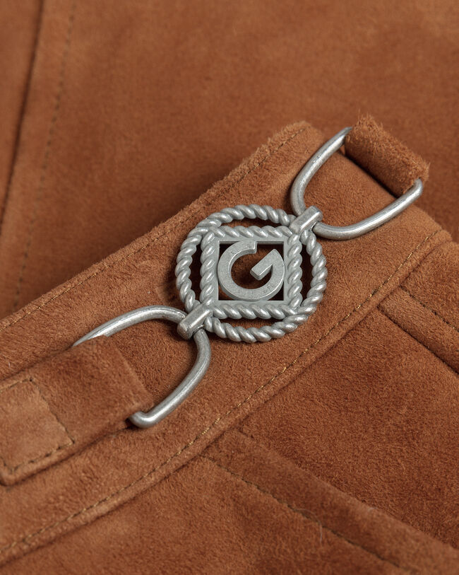 Iconic G Suede Mini Skirt