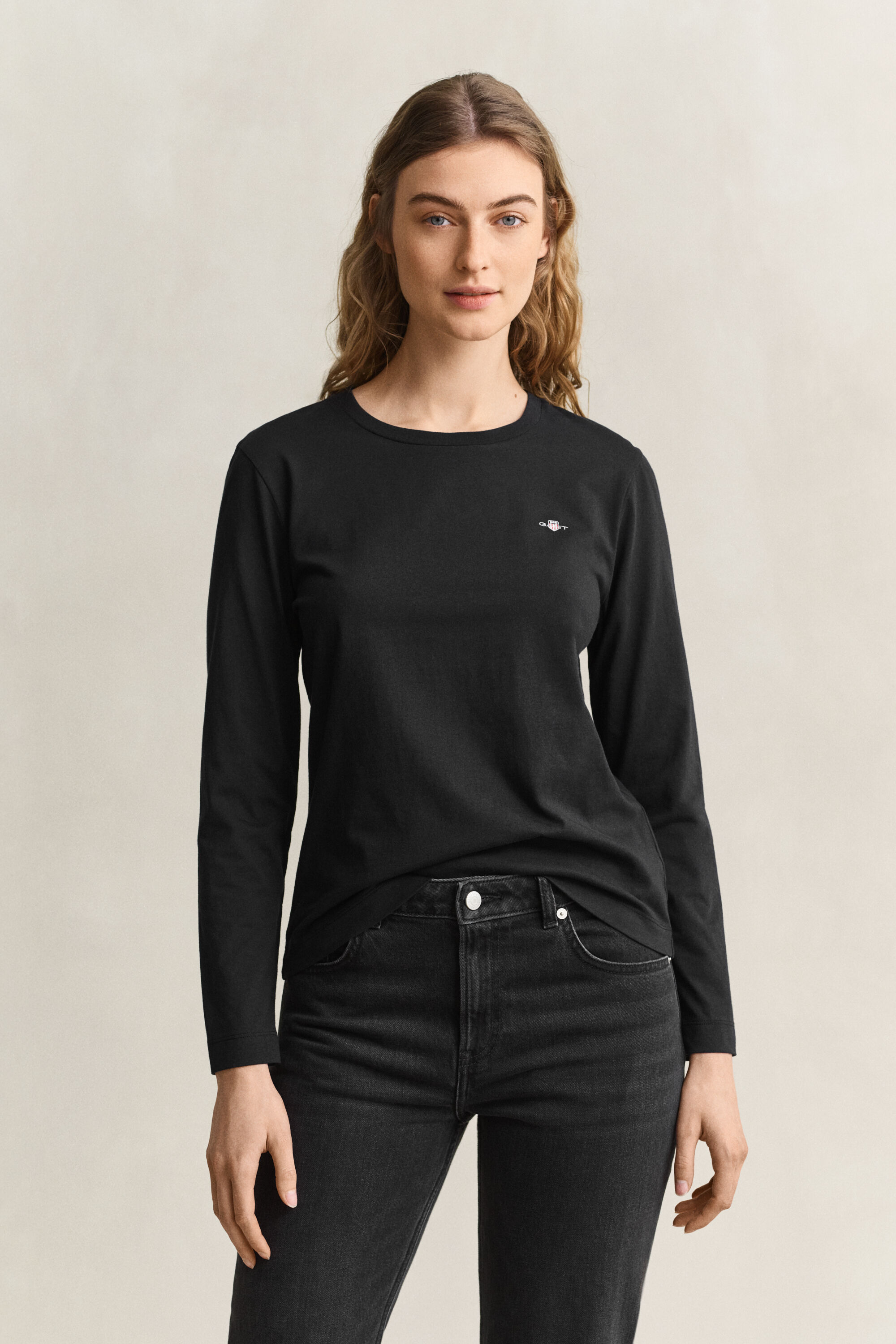 T-shirt à manches longues avec écusson