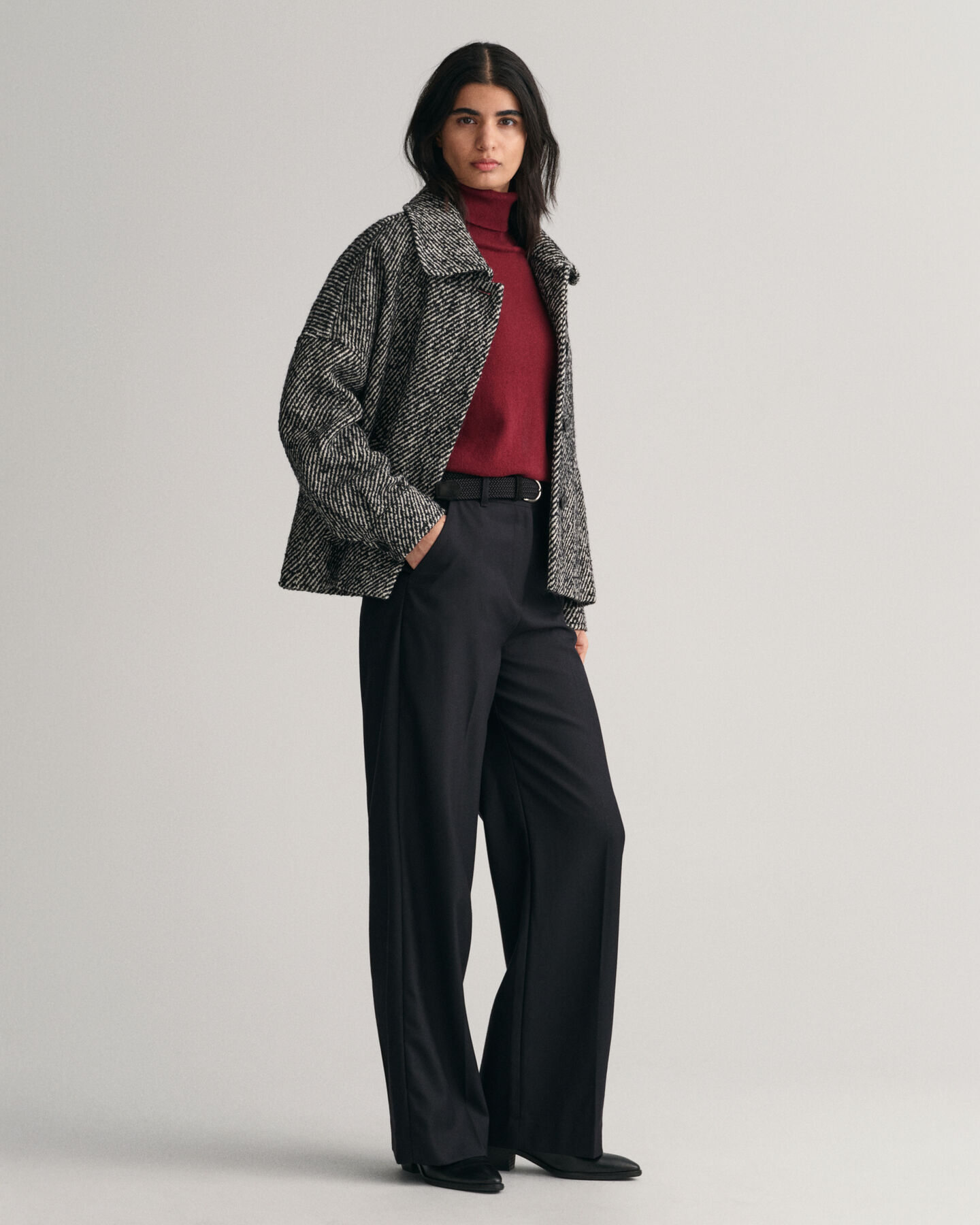 Pull col roul&eacute; extrafin