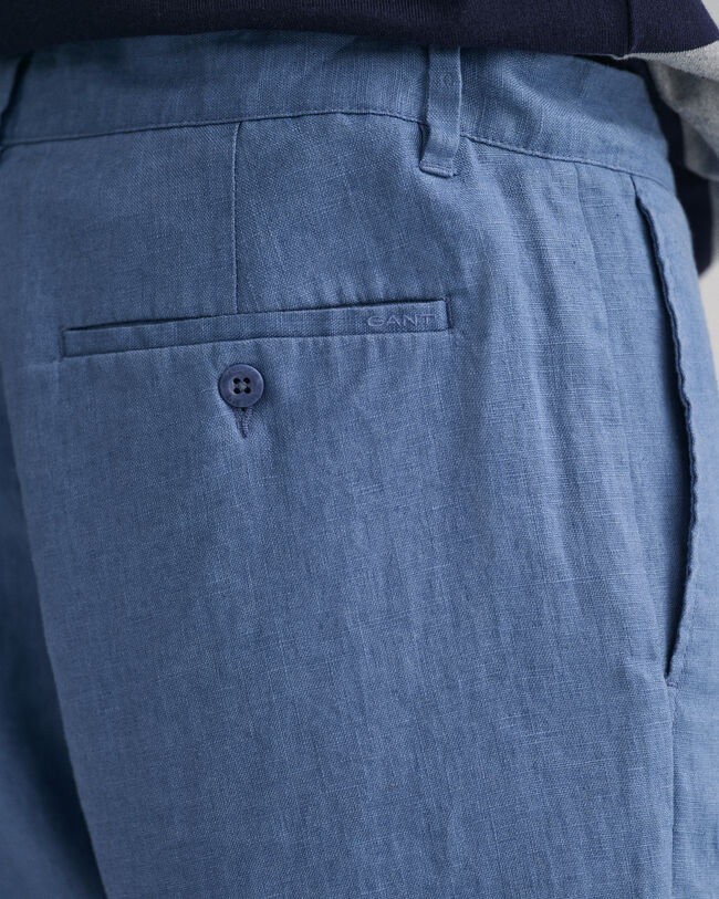 Relaxed Fit linnen short met trekkoordje