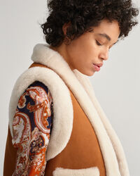 Bodywarmer van lamswol