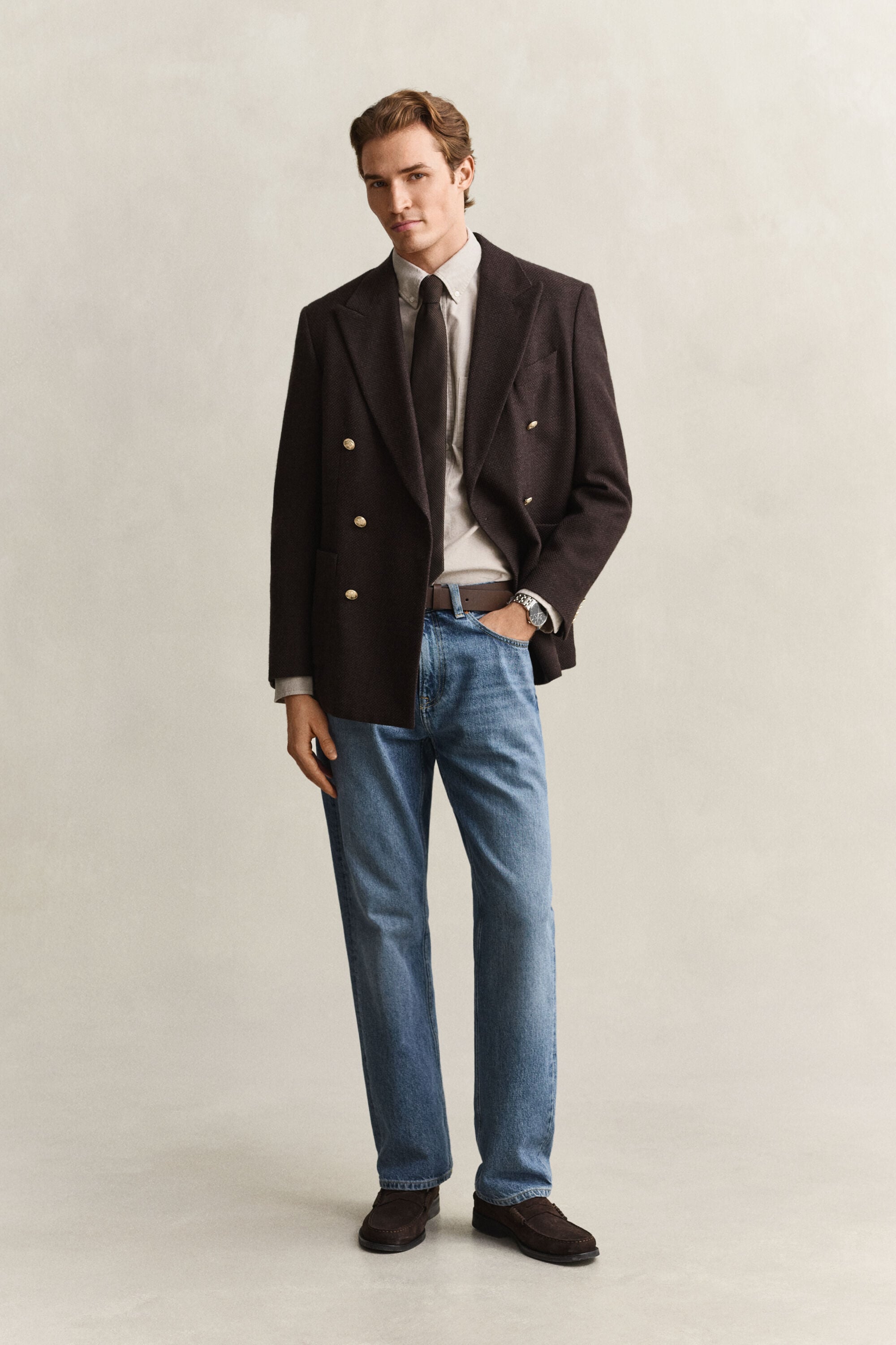 Chemise coupe regular en coton Oxford classique