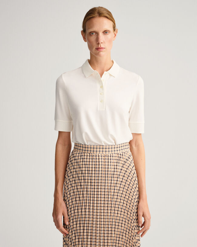 Detail Collar piqué poloshirt