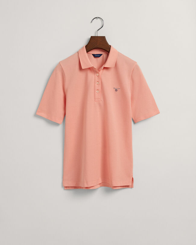 Original piqu&eacute; poloshirt met halflange mouwen