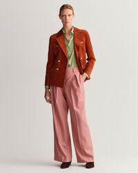 Veste blazer slim en velours côtelé