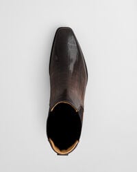 Bottines en cuir effet croco Bassotte