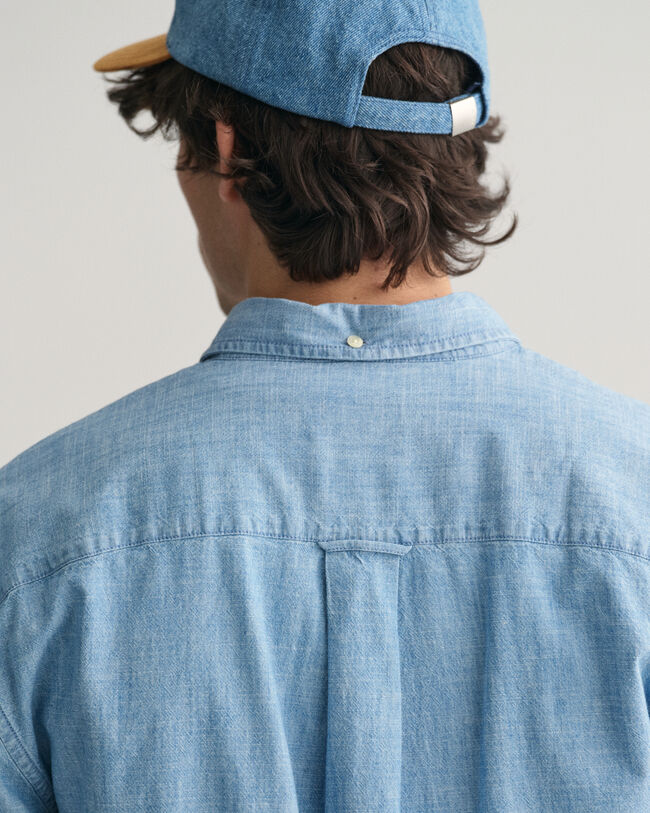 Chemise relaxed fit en chambray