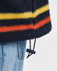 Sweat-shirt en polaire à rayures