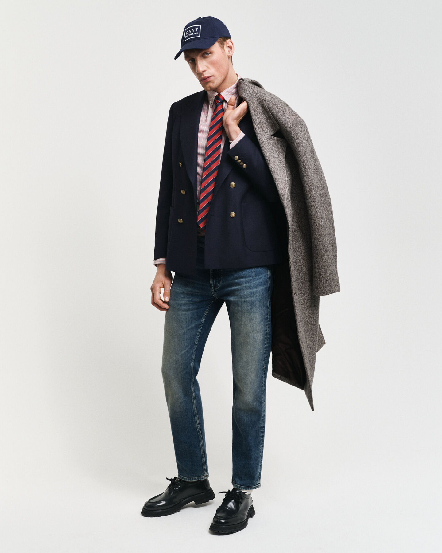 Regular Fit klassiek Oxford-hemd met strepen