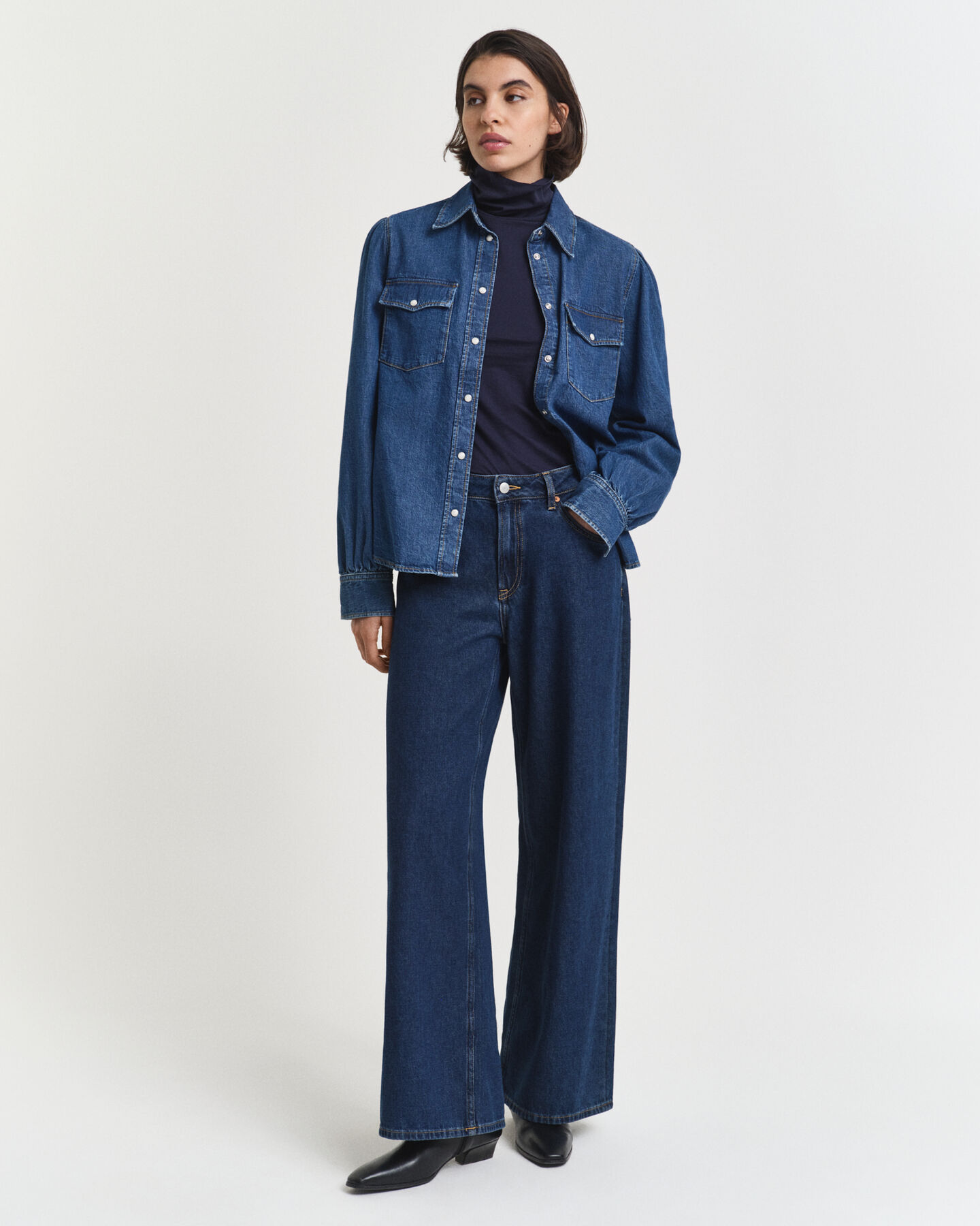 Haut col roulé en coton léger