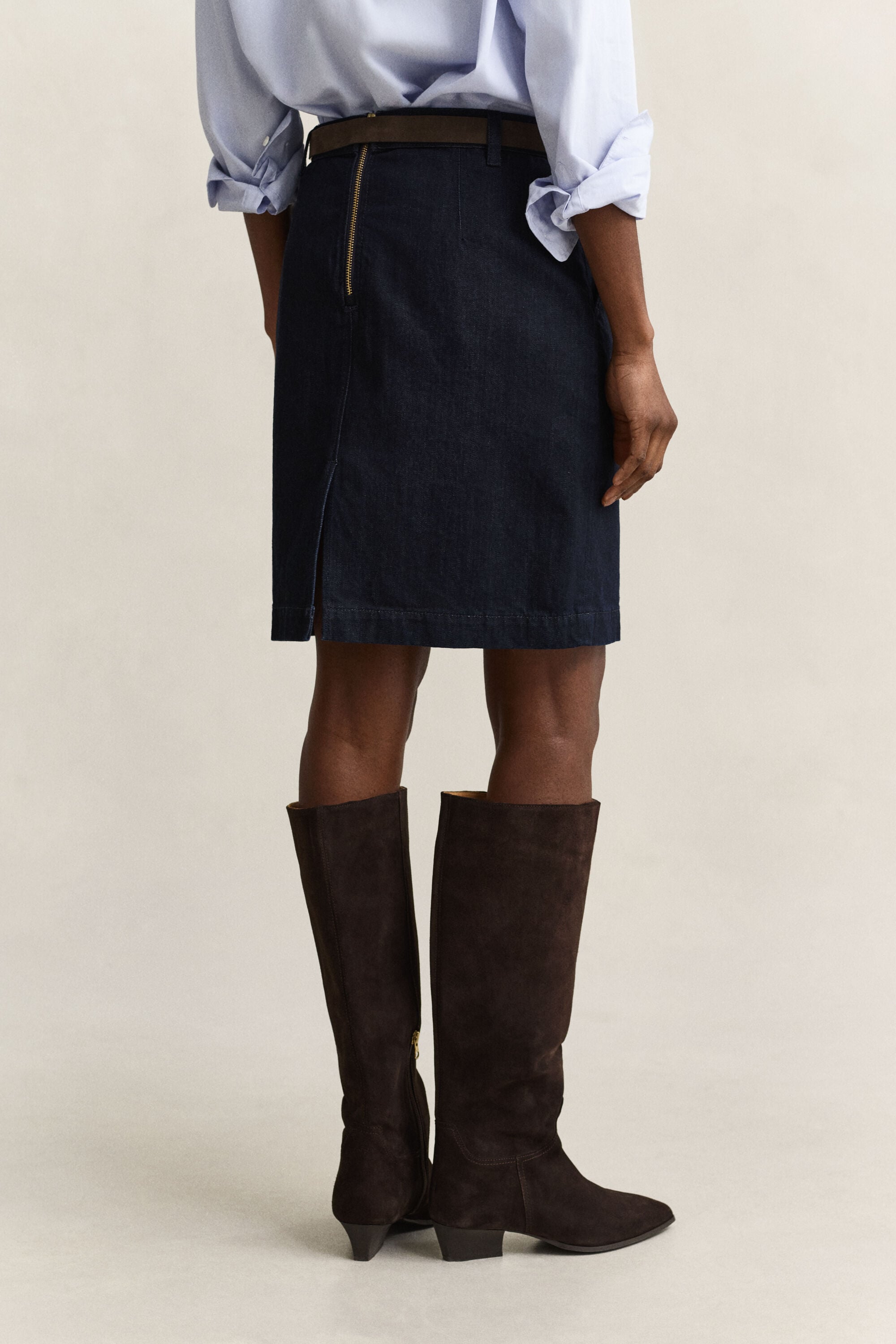 Jupe crayon en denim