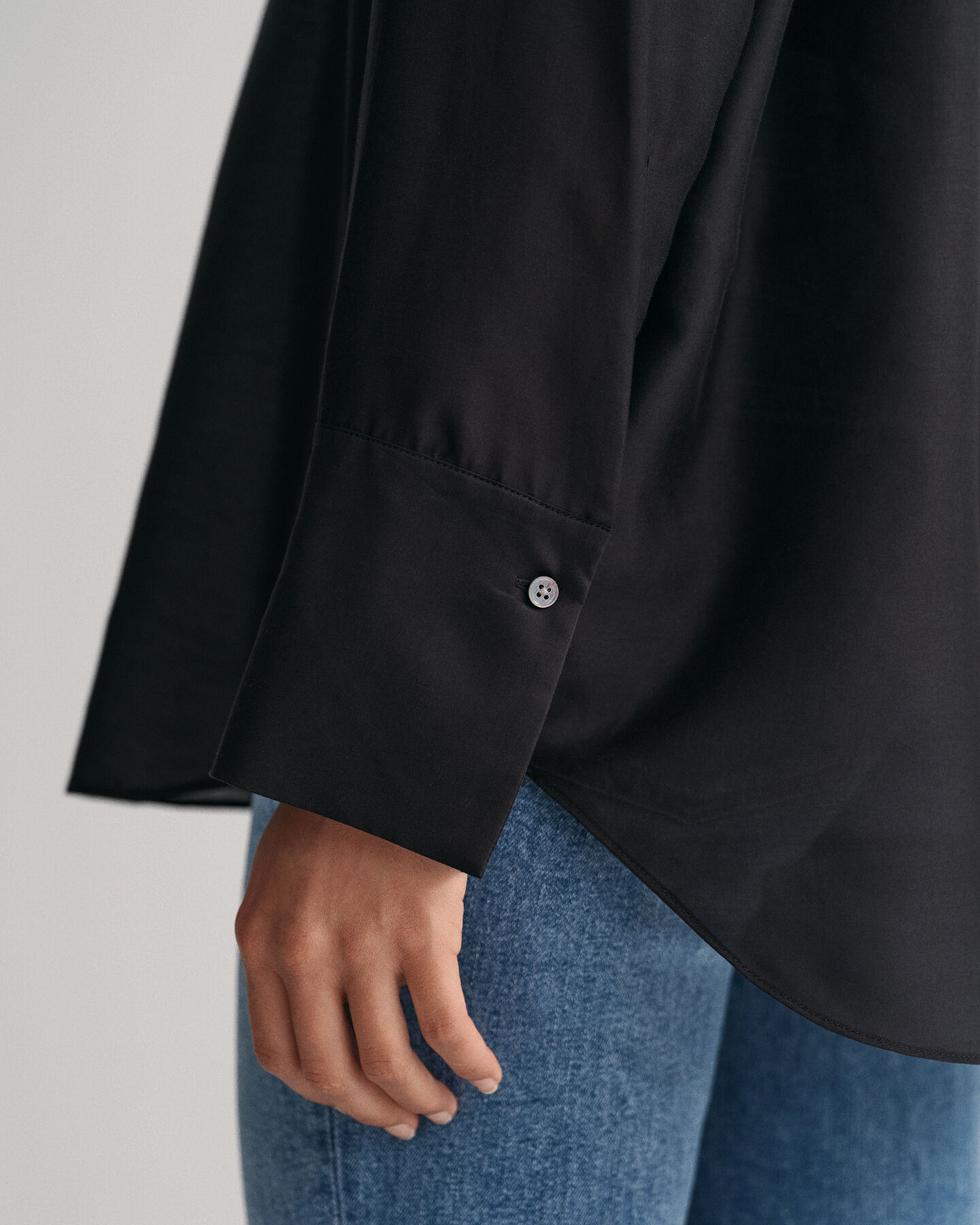 Chemisier relaxed fit &agrave; col droit