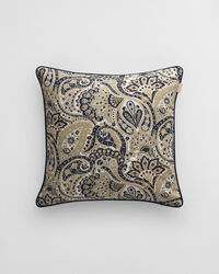 Housse de coussin en satin à motif cachemire