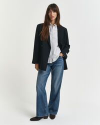 Regular Fit Classic Oxford-hemd met strepen