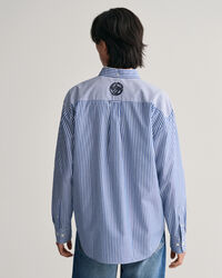 Relaxed Fit Dragon Crest poplin hemd