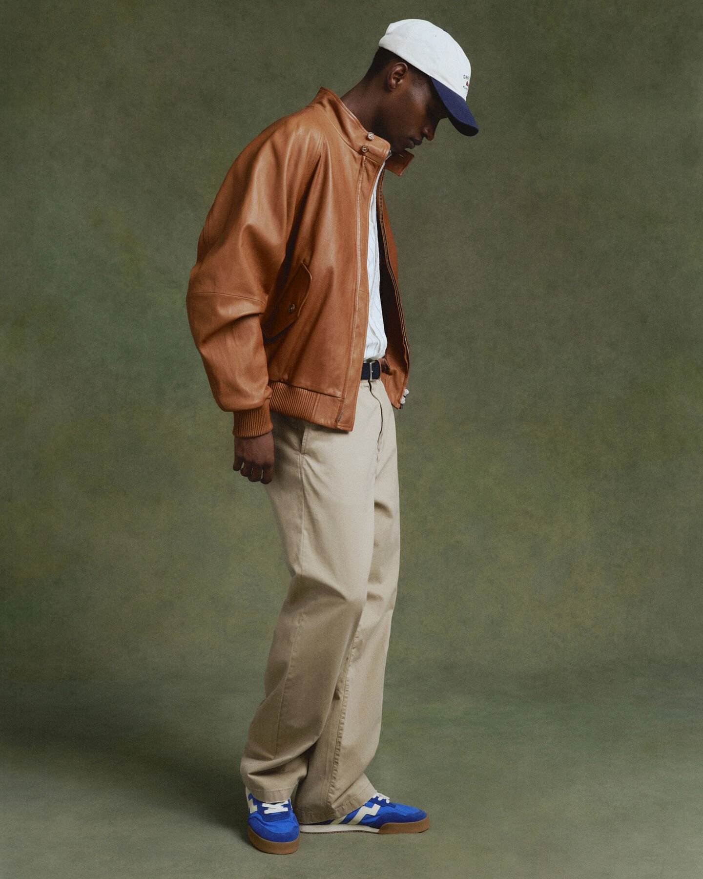 Veste Harrington en cuir