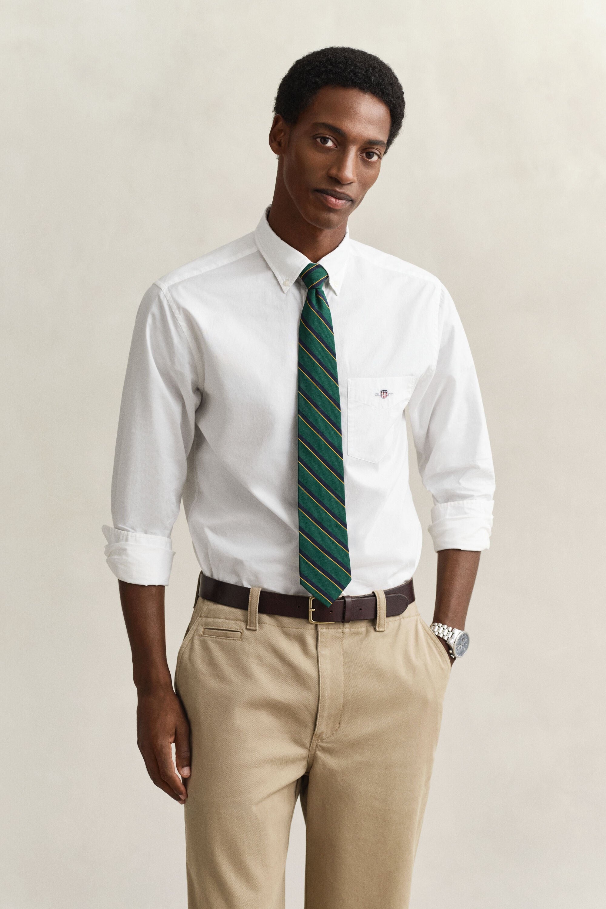 Regular Fit Classic overhemd van poplin