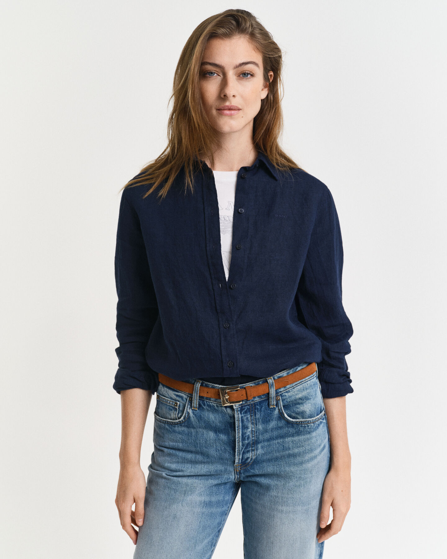 Chemise regular fit en lin