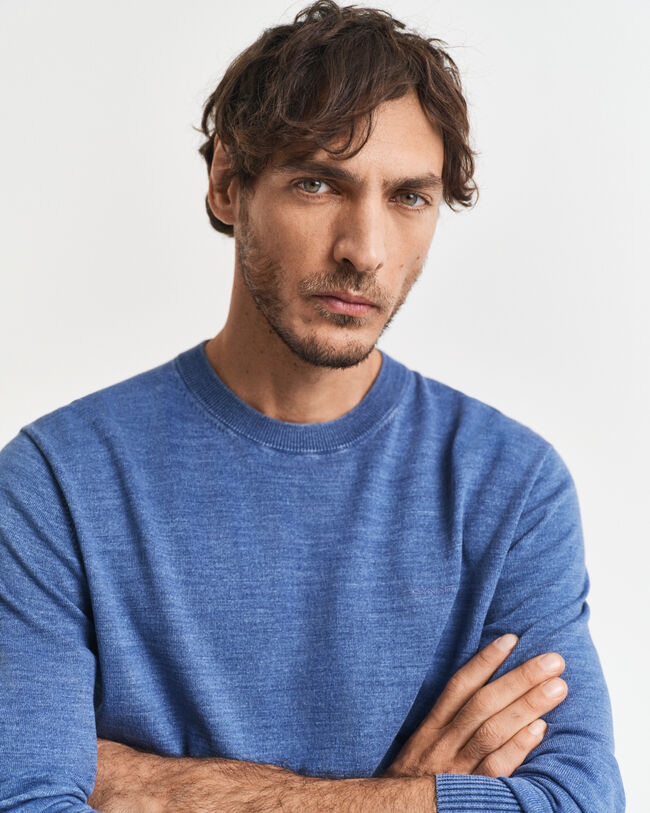 Sunfaded sweater met ronde hals