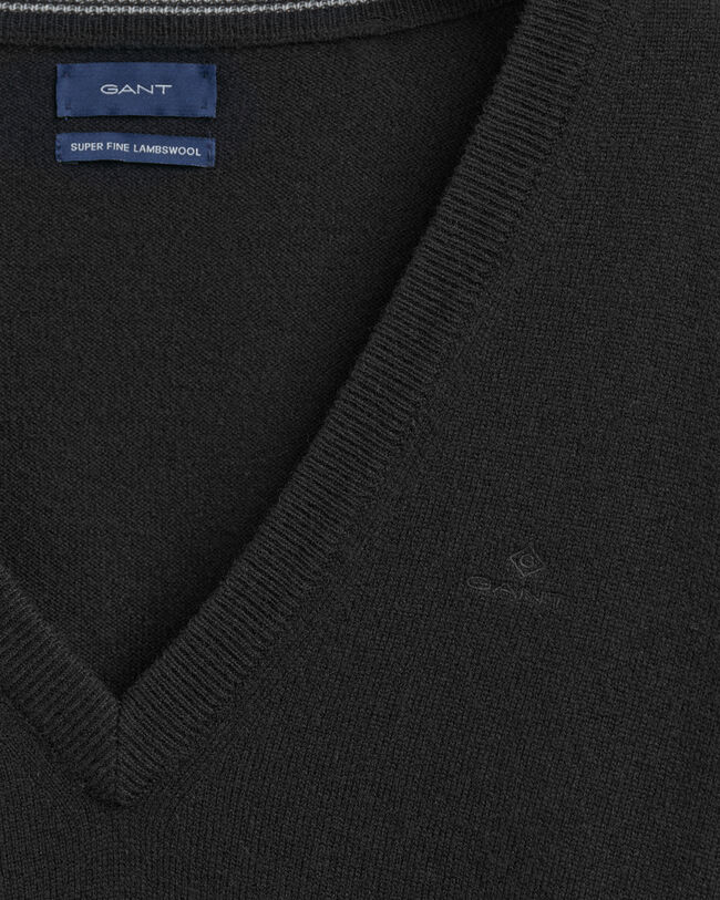 Pull col V en laine d'agneau ultrafine