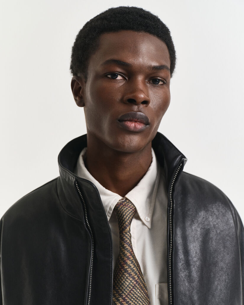 Leren Harrington jack