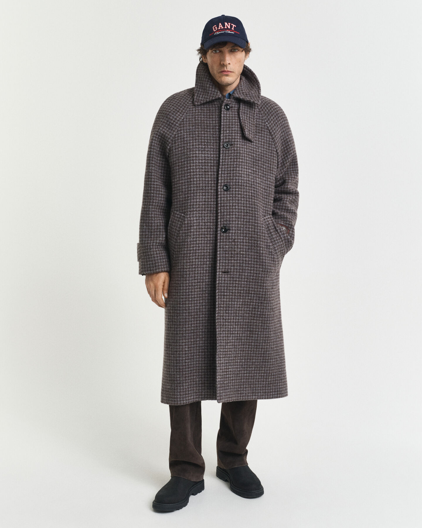 Manteau en laine Balmacaan