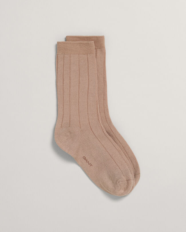 Chaussettes c&ocirc;tel&eacute;es en Tencel