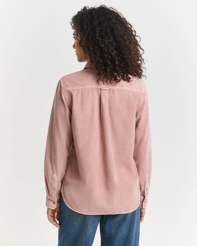 Chemise coupe regular en velours côtelé