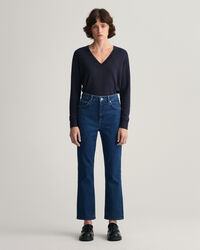 Cropped flare jeans