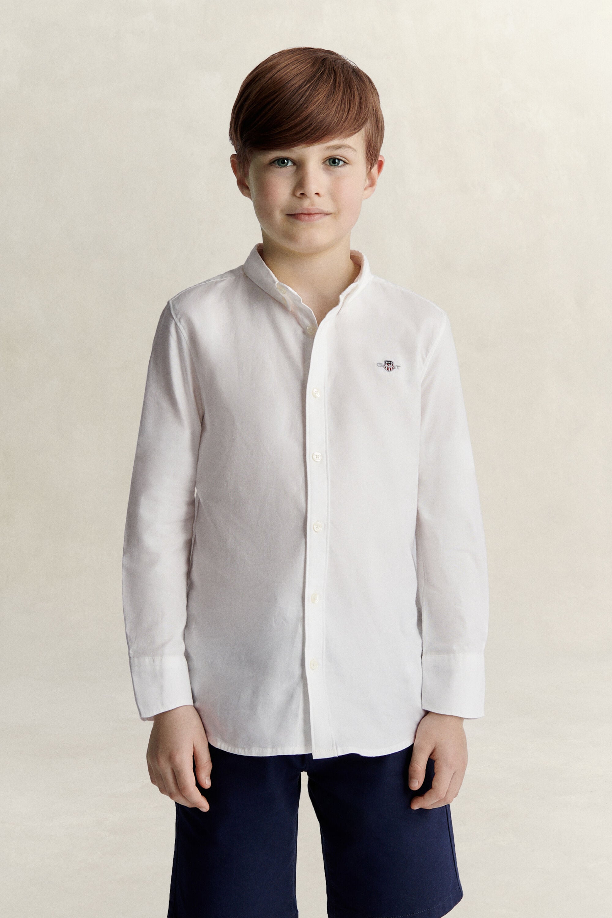 Chemise en coton Oxford Shield Ado Garçon