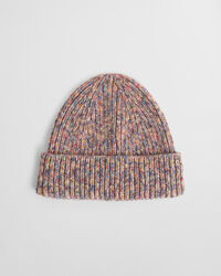 Geribde veelkleurige beanie